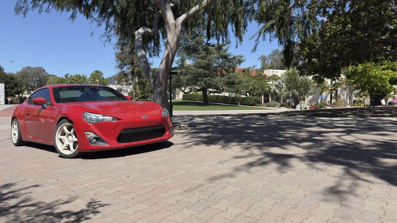 fr-s parked under trees
