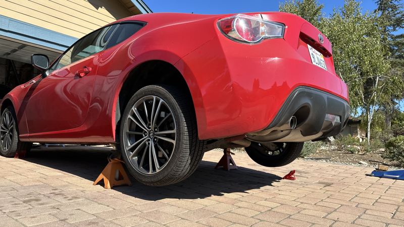 fr-s on jack stands